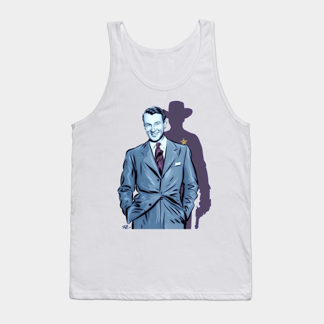 Gary Cooper - An illustration by Paul Cemmick Tank Top by PLAYDIGITAL2020